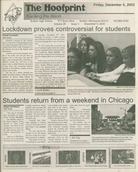 Cover of The Hoofprint – December 5, 2003