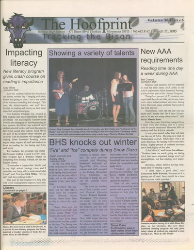 Cover of The Hoofprint – March 11, 2005