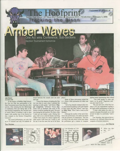 Cover of The Hoofprint – February 3, 2006