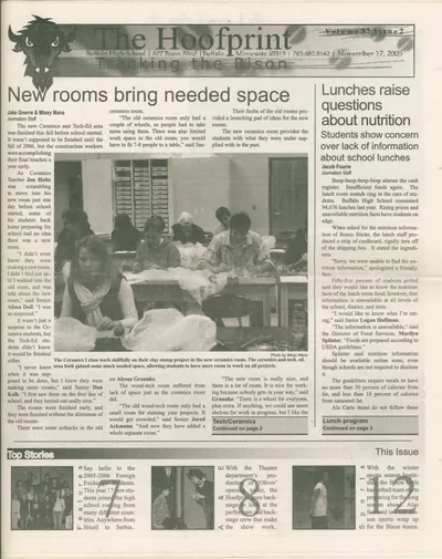 Cover of The Hoofprint – November 17, 2005