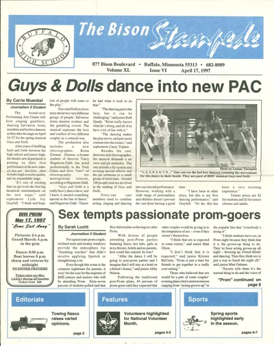 Cover of The Bison Stampede – April 17, 1997