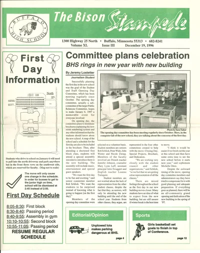Cover of The Bison Stampede – December 19, 1996