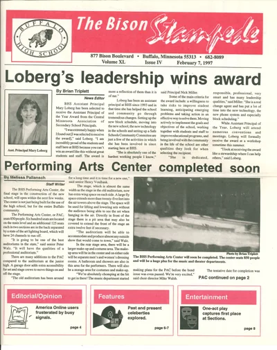 Cover of The Bison Stampede – February 7, 1997