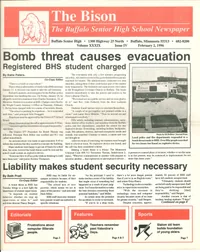 Cover of The Bison – February 2, 1996