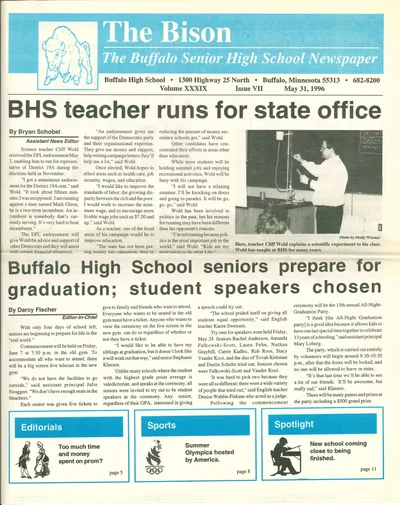 Cover of The Bison – May 31, 1996