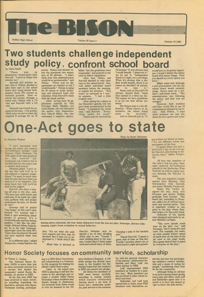 Cover of The Bison – January 31, 1986