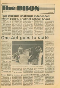 Cover of The Bison – January 31, 1986