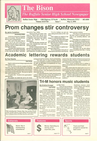 Cover of The Bison – May 5, 1995