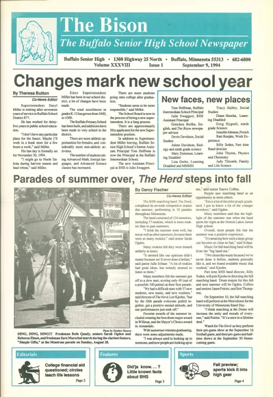 Cover of The Bison – September 9, 1994