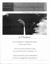 Cover of The Bison Stampede – November 2001