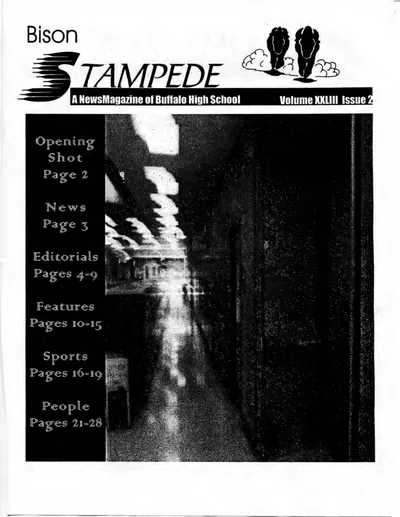 Cover of The Bison Stampede – November 2000