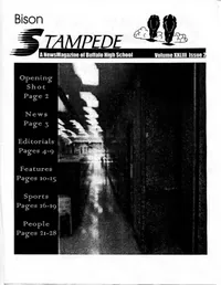 Cover of The Bison Stampede – November 2000