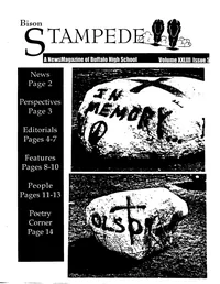 Cover of The Bison Stampede – April 2001