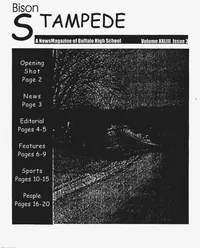 Cover of The Bison Stampede – December 2000