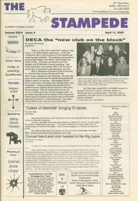 Cover of The Bison Stampede – April 11, 2000