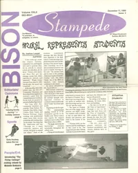 Cover of The Bison Stampede – December 17, 1999