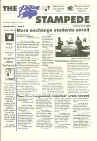 Cover of The Bison Stampede – February 22, 2000