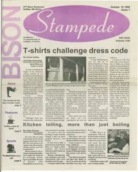 Cover of The Bison Stampede – October 19, 1998