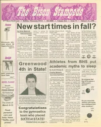 Cover of The Bison Stampede – February 27, 1998