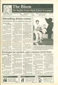 Cover of The Bison – March 25, 1994