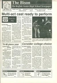 Cover of The Bison – November 19, 1993