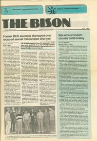 Cover of The Bison – April 1988