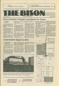 Cover of The Bison – December 23, 1987