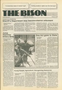 Cover of The Bison – February 12, 1988