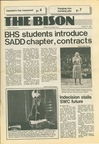 Cover of The Bison – February 27, 1987