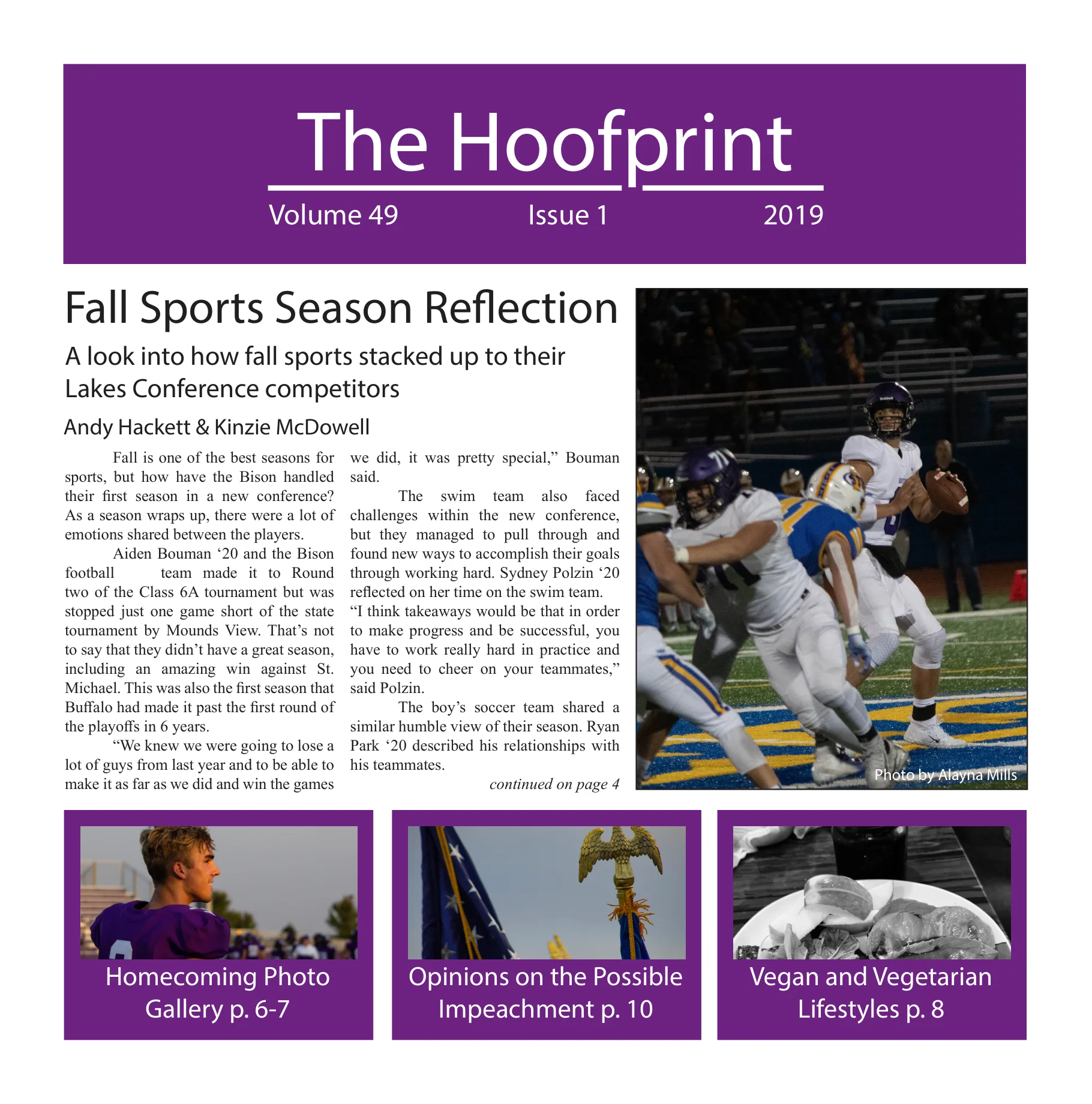 Cover of The Hoofprint - Issue 1 - November 2019