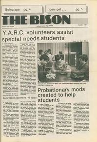 Cover of The Bison – March 6, 1987