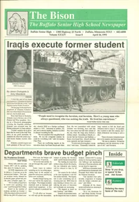 Cover of The Bison – April 26, 1991