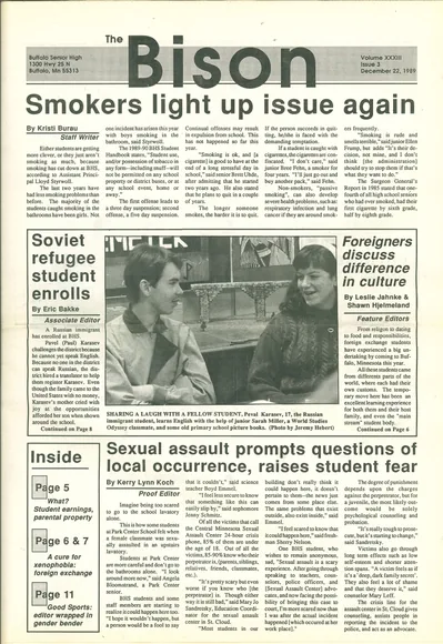Cover of The Bison – December 22, 1989