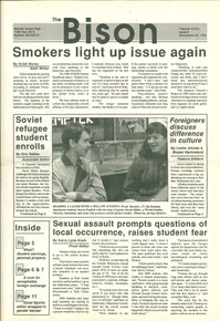 Cover of The Bison – December 22, 1989