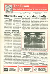 Cover of The Bison – February 7, 1992
