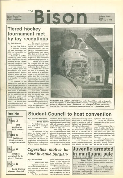 Cover of The Bison – February 9, 1990