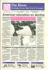 Cover of The Bison – March 20, 1992