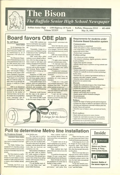 Cover of The Bison – May 31, 1991