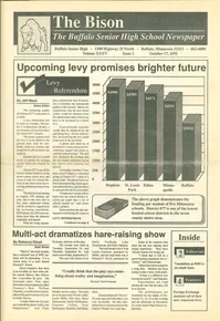Cover of The Bison – October 17, 1991