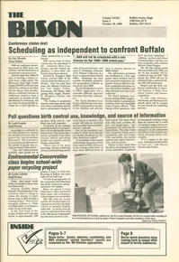 Cover of The Bison – October 28, 1988