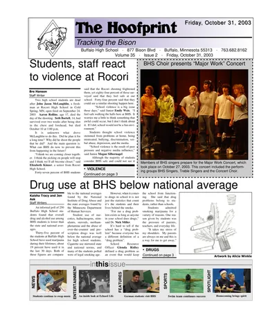 Cover of The Hoofprint - Issue 2 - October 31, 2003