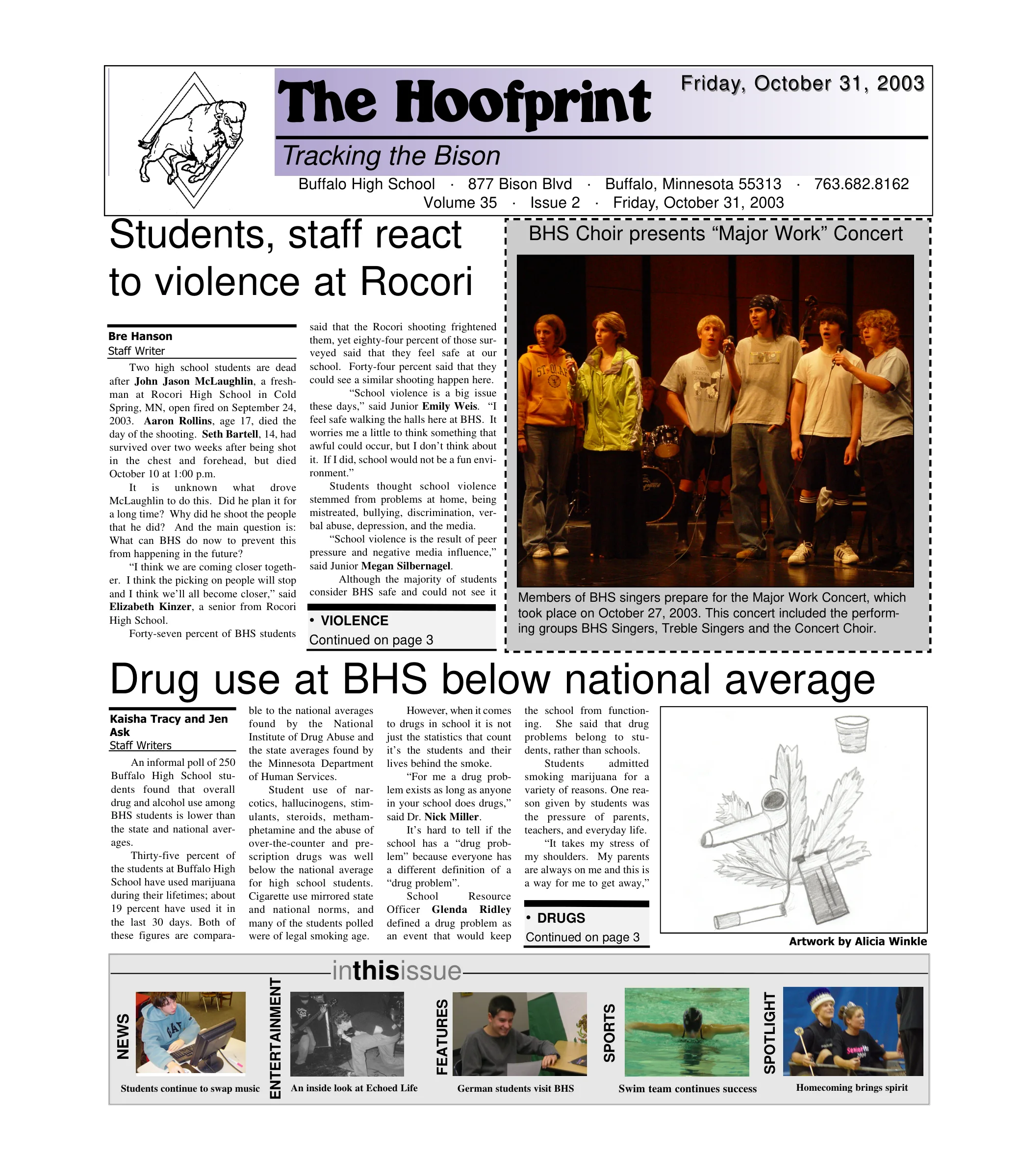 Cover of The Hoofprint - Issue 2 - October 31, 2003
