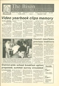 Cover of The Bison – September 7, 1990