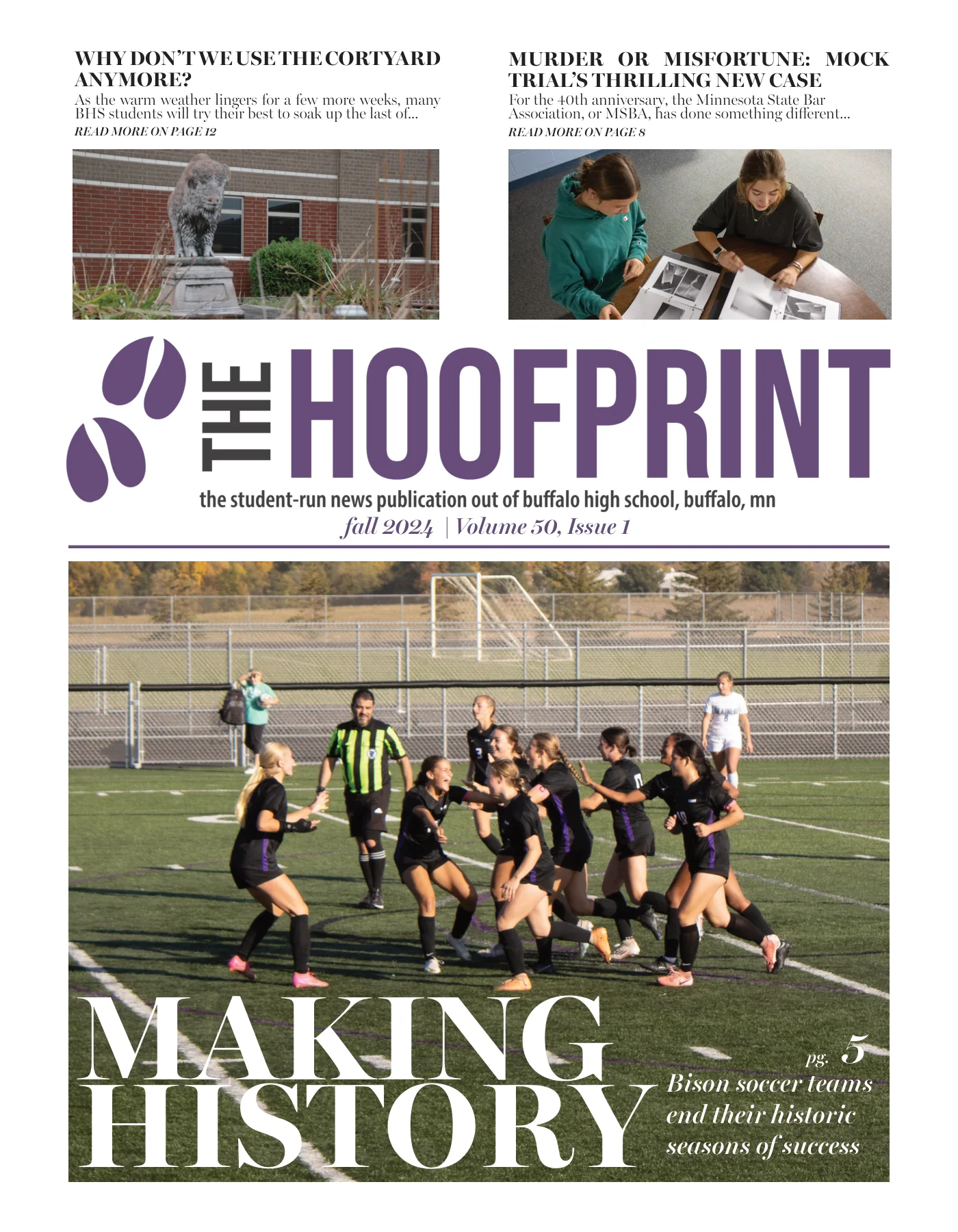 Cover of The Hoofprint - Issue 1 - Fall 2024