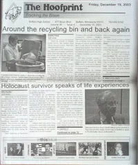 Cover of The Hoofprint – December 19, 2003